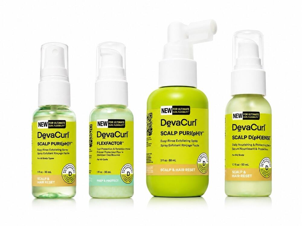 DevaCurl Scalp & Hair Reset Bundle FlexFactor Scalp Puri Scalp Dense 4 Pc